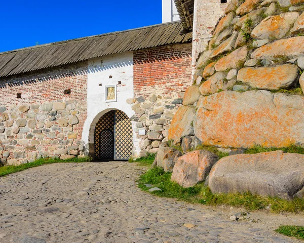 Nikolsky gates of the Solovetsky monastery.  Big Solovetsky island, White Sea, Arkhangelsk region, Russia.