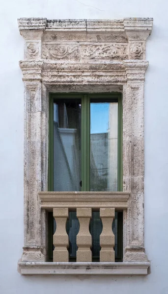 Antikes Balkonfenster Positano Italien — Stockfoto