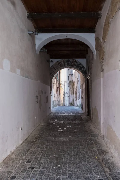 Passage Arch Covered Street Salerno Italy — Stock Photo, Image
