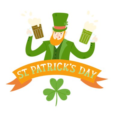 Biralı çizgi film cücesi.