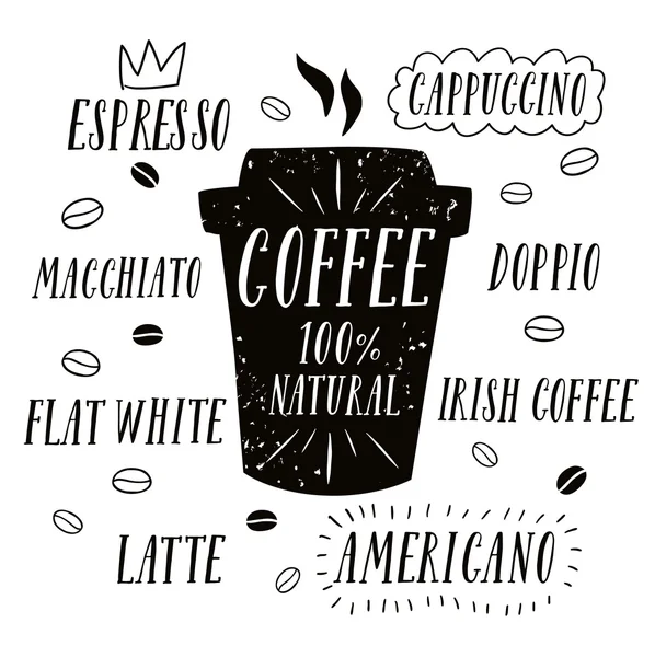 Café para llevar ilustración — Vector de stock