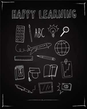 Mutlu öğrenme seti doodle