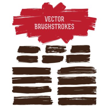 boya fırça darbeleri seti