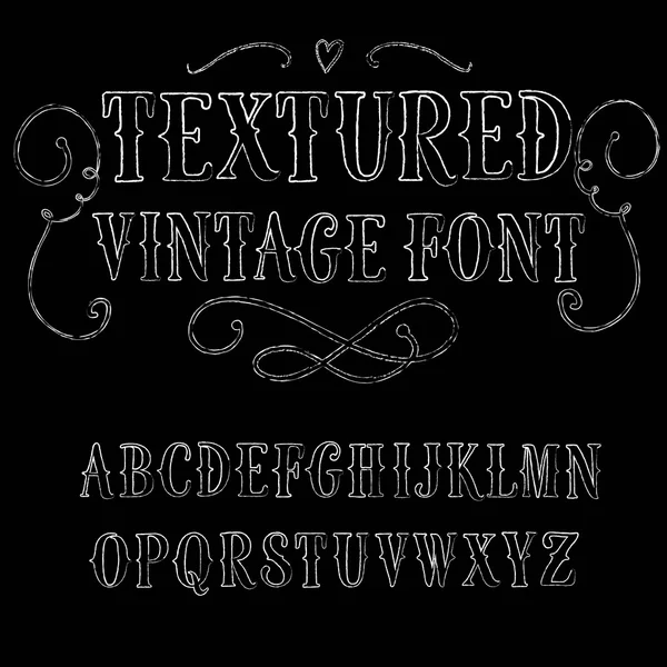 Vintage hand written vector font Stock Vector Image by ©shtonado #68626785