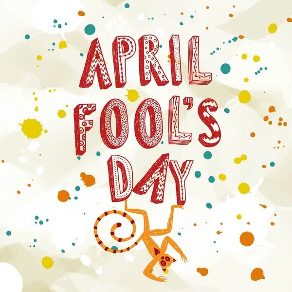 April Fools Day illustration — Stock Vector