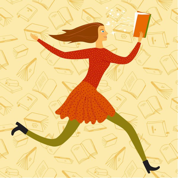 Симпатичный мужчина с книгой в руке
