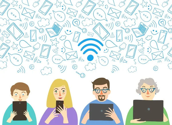 Wi-fi poster peole ile