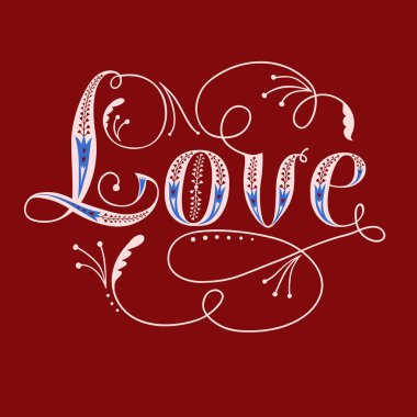 Aşk vintage başlık