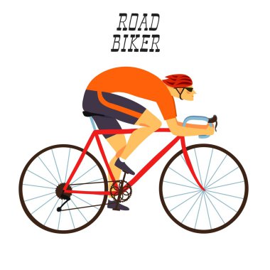 Hızlı yarış bisikletçi