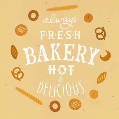 Hand drawn bakery logo