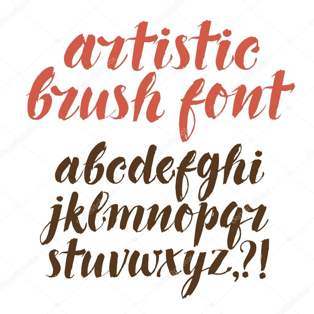 Calligraphy vector font