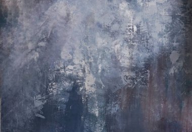 Güzel, soyut, pis, mavi, sıska duvar arkaplanı soğuk bir havada. metin için boşluk olan yılın renk arkaplanı.