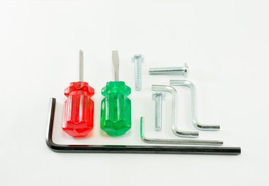 Beyaz arka plan üzerinde araçlar farklı türleri