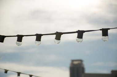 Gün batımından önce arka plan ile akkor.