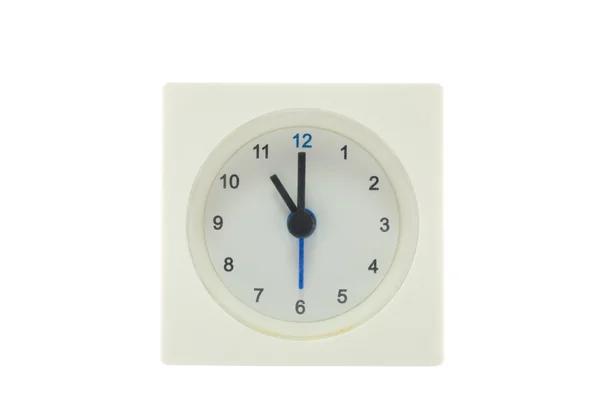 The time is now 11.00 AM,work time, meeting time, isolated white — Stock Photo, Image