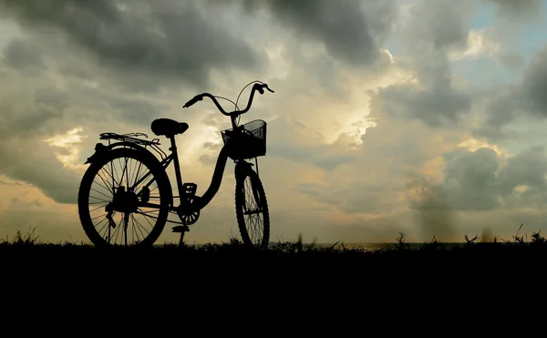 아침 바다 뷰 소유자 자전거 주차 — 스톡 사진