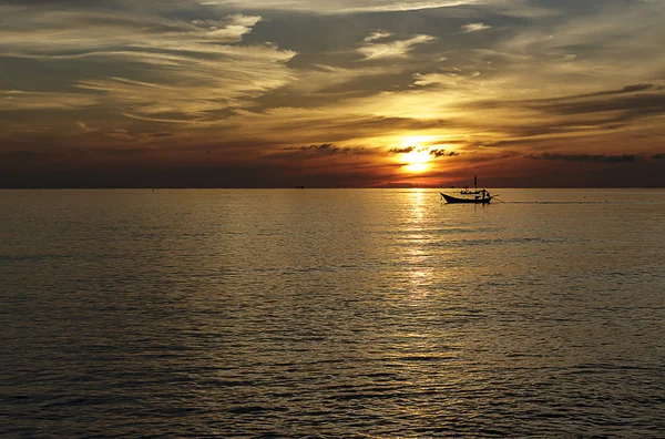 Salida y puesta del sol Pescadores de estilo de vida — Foto de Stock