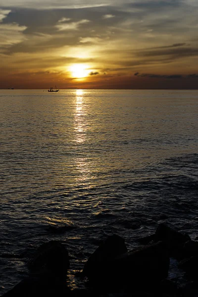 Lever et coucher du soleil Lifestyle pêcheurs — Photo