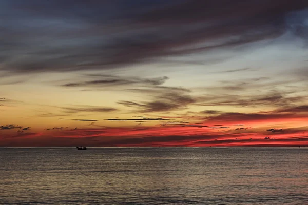 Lever et coucher du soleil Lifestyle pêcheurs — Photo