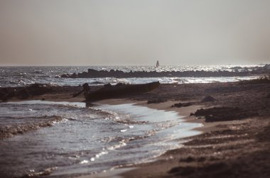 Yalnız sörfçü Rüzgar Sörfü yelken 
