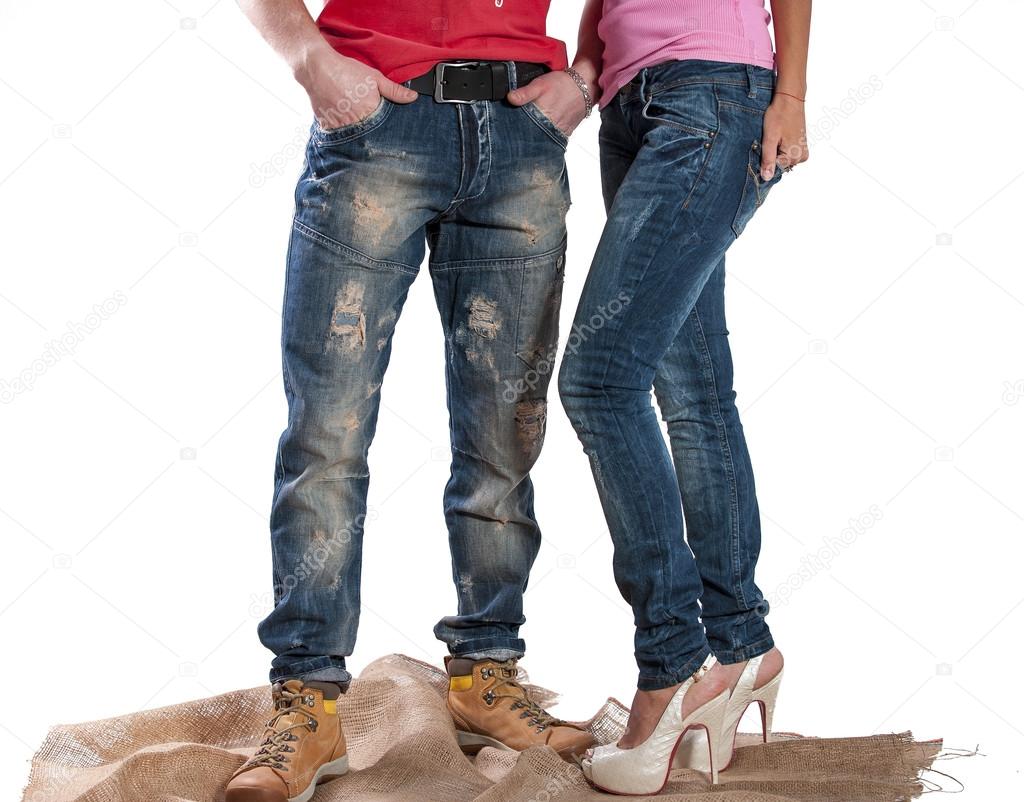 Men's and women's jeans