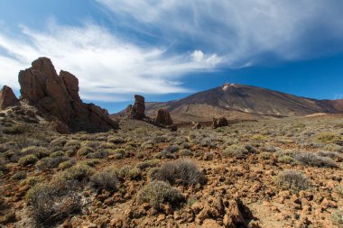 Kanarya adası manzaralı tepe noktası