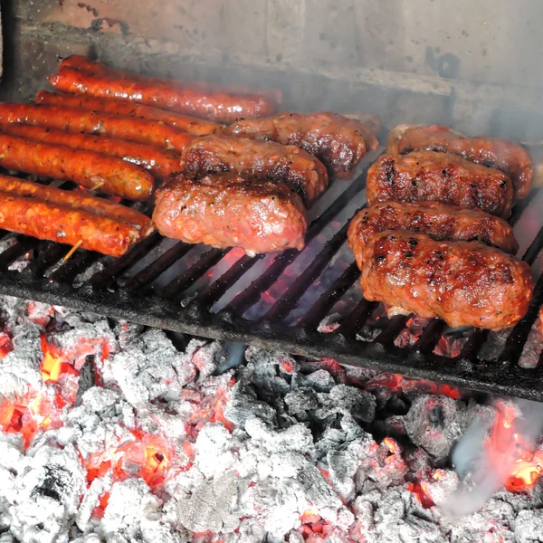 Salsiccia barbecue — Foto Stock