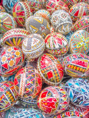 Süslü paskalya yumurtaları.