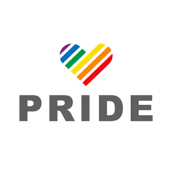 Azınlık bayraklı gurur ayı 2021 logo kartı. Banner Love aşktır. Gökkuşağı Gurur sembolü kalp, LGBT, cinsel azınlıklar, geyler ve lezbiyenler. Tasarımcı işareti, logo, simge: arkaplanda renkli gökkuşağı. Vektör