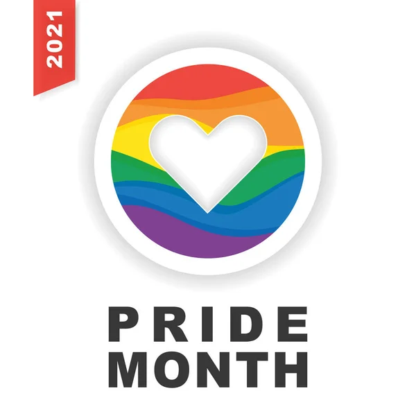 Gurur ayı. Gökkuşağı Gurur sembolü, LGBT, cinsel azınlıklar, geyler ve lezbiyenler. Tasarımcı işareti, logo, simge: beyaz arkaplanda renkli gökkuşağı. İmza gururu. Vektör.
