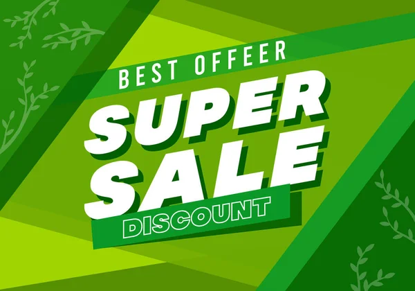 Bahar yeşili indirimi, süper büyük final teklifi, kare pankart doğa geçmişi. Soyut indirimli tasarım şablonu eko biyolojik satış yerleşim afişi. Mega satış vektör çizimi. Modern tanıtım broşürü..