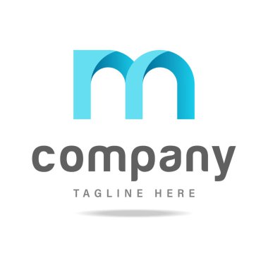 M tabanlı ilk harf simgesi logosu, soyut tasarım yazı tipi M imzası marka şirketi için minimalist vektör monogramı.
