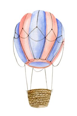 Sepet sinekleri olan suluboya bir balonun çocuk resimleri.. 