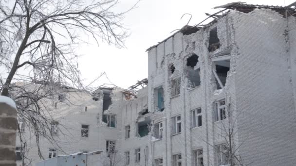 Wojna między Rosją a Ukrainą. Donbas. — Wideo stockowe