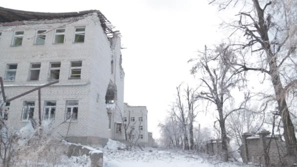 Válka mezi Ruskem a Ukrajinou. Donbass. — Stock video