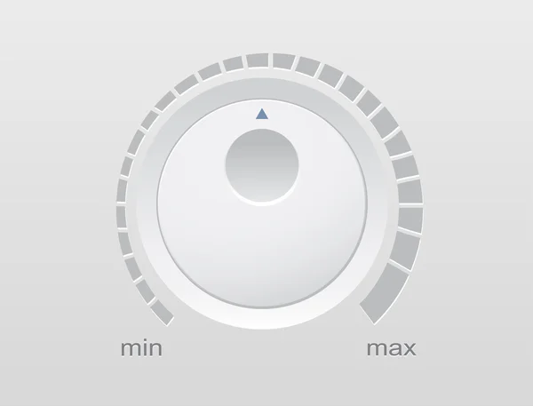 Botón de control utilizado para regular — Vector de stock