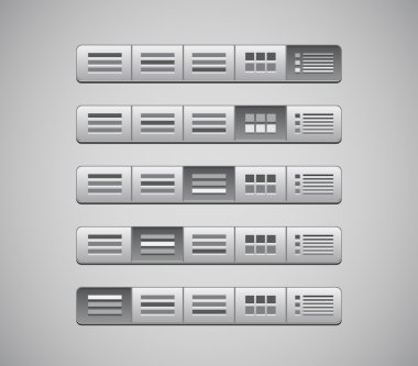 Vektör web tasarım navigasyon