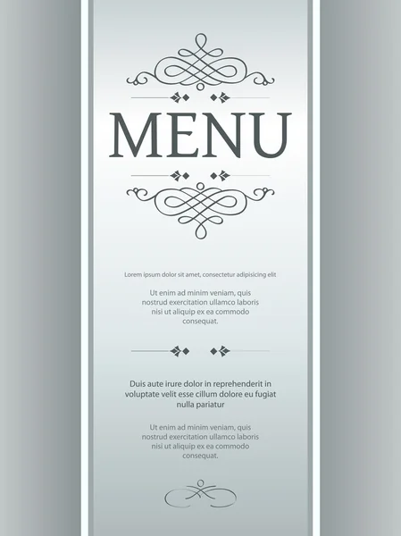 Modèle vectoriel du menu Restaurant — Image vectorielle