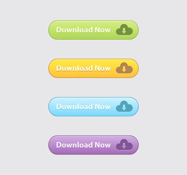 Web サイトのダウンロード ボタン — ストックベクタ