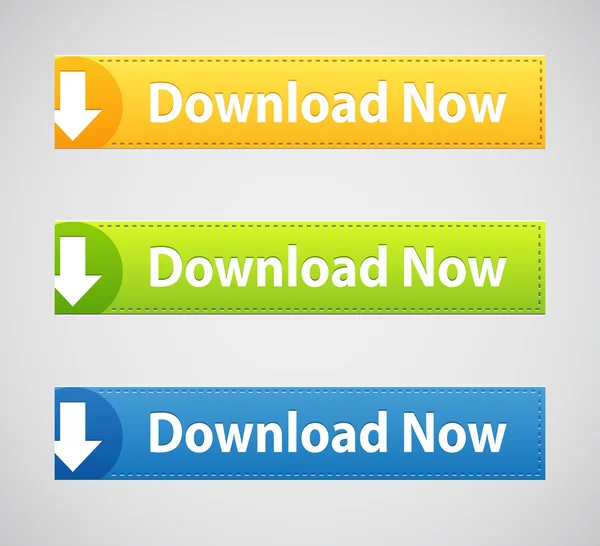 Web サイトのダウンロード ボタン — ストックベクタ