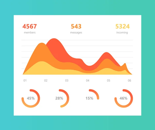 Bagan Grafik Informasi - Stok Vektor