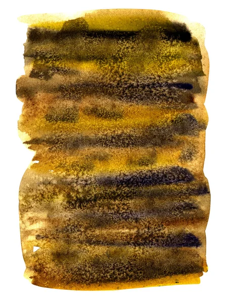 Brązowe tło akwarelowe malowane solą. Tekstura akwareli. — Zdjęcie stockowe
