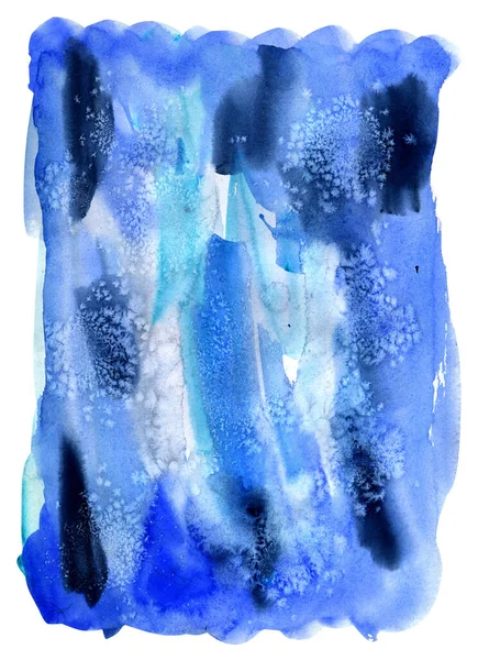 Suluboya bir su yüzeyinin taklidi. Tuz boyama tekniği. 