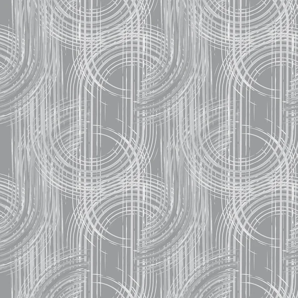 Moderne trendy abstrakt form monokrom sømløst mønster fra midten av århundret. Gjentatt geometrisk struktur. Skandinavisk abstraksjon. Nordisk nøytralt trykk. Lagervektor – stockvektor