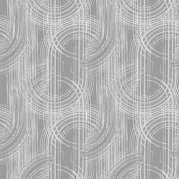 Moderne à la mode du milieu du siècle formes abstraites motif monochrome sans couture. Modèle de répétition texturé géométrique. abstraction scandinave. Impression neutre nordique. Vecteur de stock — Image vectorielle