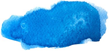 Suluboya mavi boya deseni soyut şekil. Sanatsal grunge arkaplanı