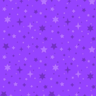 Mor arkaplanda mor yıldızlı tek renkli, pürüzsüz desen.