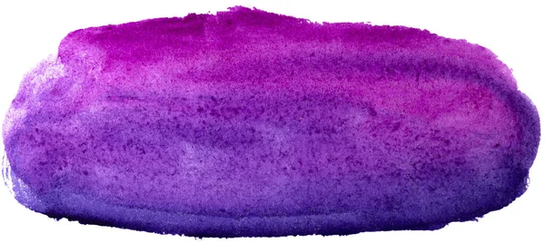 在白色背景上分离的紫色和海军色水彩颜料 — 图库照片