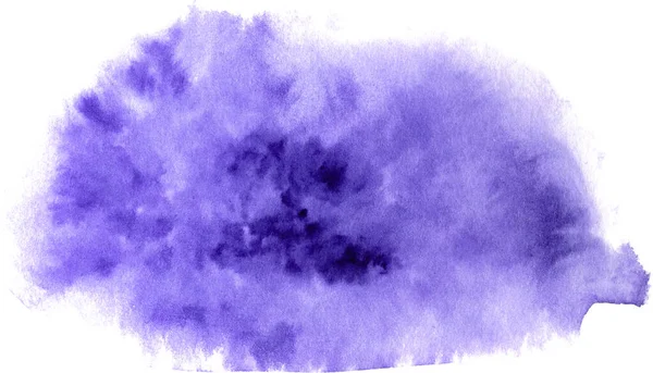 白色底色上的紫色油漆污迹 — 图库照片