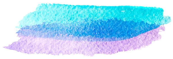 Niebiesko Fioletowe Plamy Farby Akwarelowej Izolowane Białym Tle — Zdjęcie stockowe